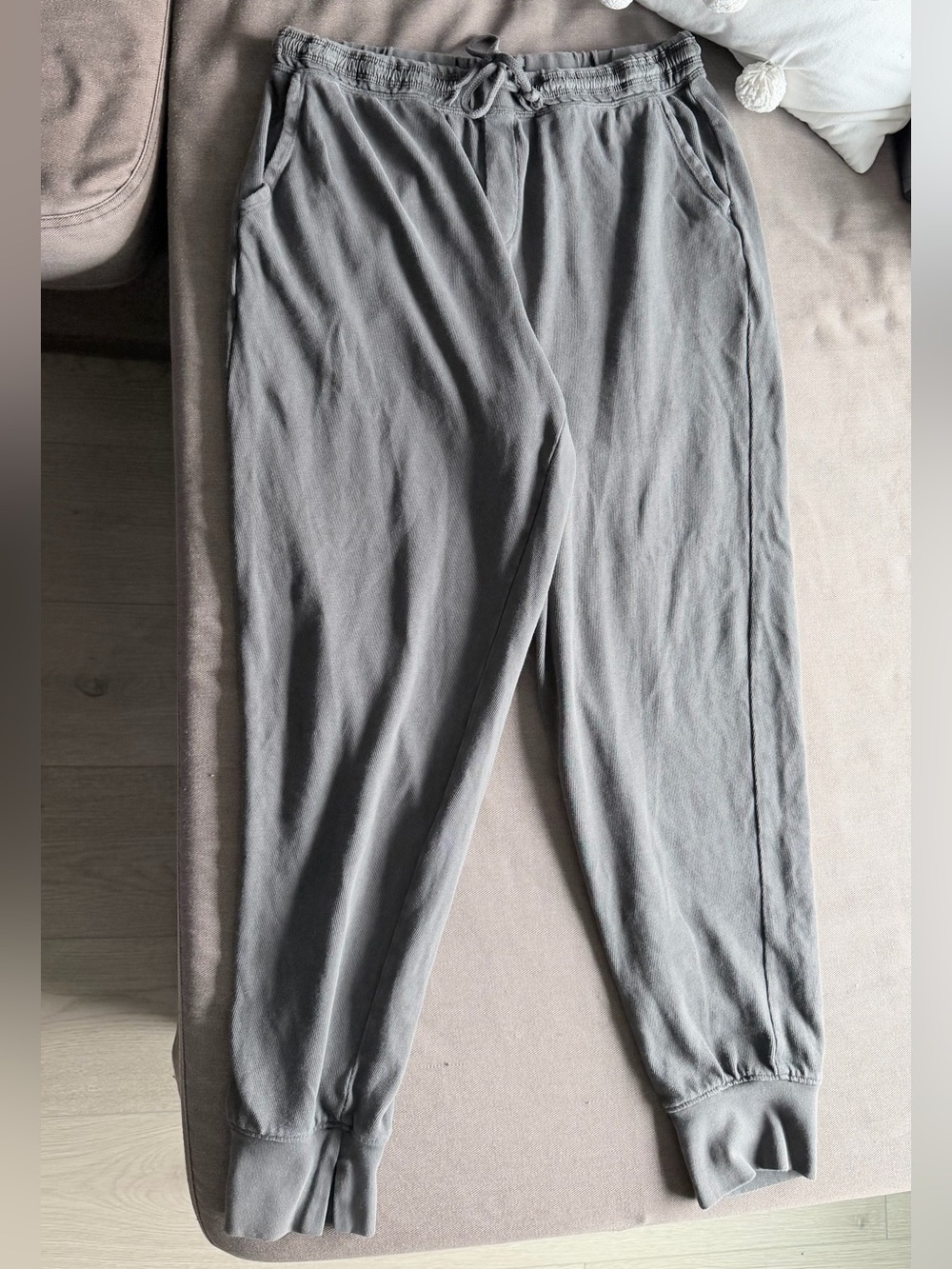 aerie Charcoal Gray Drawstring Joggers